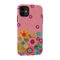 ArtsCase - StrongFit Designers Tough S Assorted Spring Flowers Case for Apple® iPhone® 11 - Yellow/Red/Pink/Green/Blue-Angle_Standard