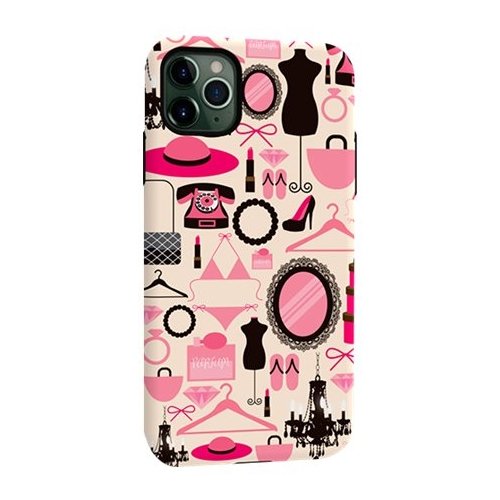 ArtsCase - StrongFit Designers Tough S A lot of things for Women Case for Apple® iPhone® 11 Pro Max - Pink/Black/Beige