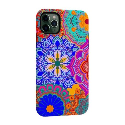 ArtsCase StrongFit Designers Tough S Mandalas Party 7 Case for Apple iPhone 11 Pro Max - Yellow/Pink/Orange/Blue WORLDWIDE DELIVERY