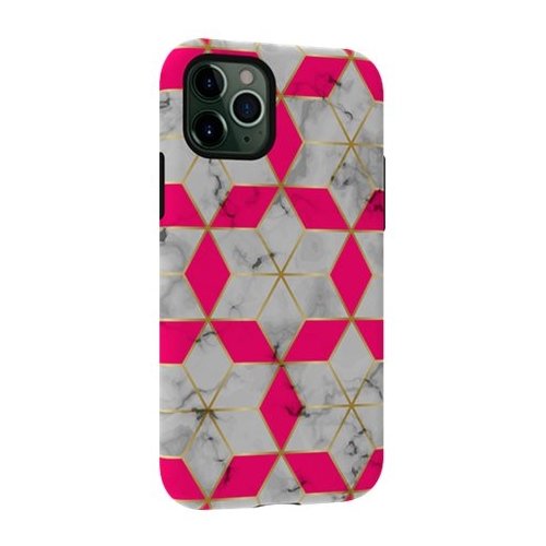 ArtsCase - StrongFit Designers Tough S Marble M491 Case for Apple® iPhone® 11 Pro - Pink/Gray/Gold