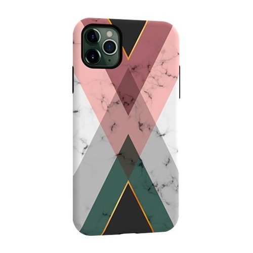 ArtsCase - StrongFit Designers Tough S New Marble Case for Apple® iPhone® 11 Pro Max - Green/Gold/Brown/Beige