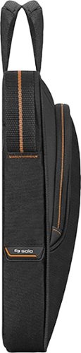 Solo New York Ace Slim Briefcase for 13.3 Laptop - Black With Orange Accents BUY ONLINE