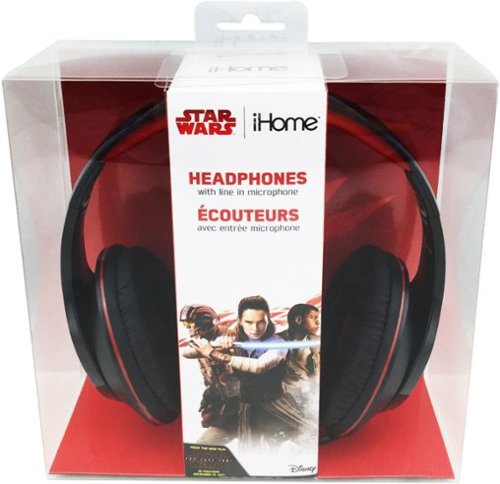 iHome Star Wars Wired Over-the-Ear Headphones - Black GLOBAL SHIPPING