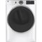 GE - 7.8 Cu. Ft. 12-Cycle Electric Dryer with Steam - White on White-Front_Standard