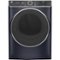 GE - 7.8 Cu. Ft. 12-Cycle Electric Dryer with Steam - Sapphire Blue-Front_Standard