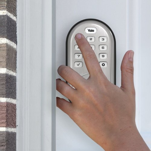 Yale Assure Lock Pushbutton Lock - Satin Nickel GLOBAL SHIPPING