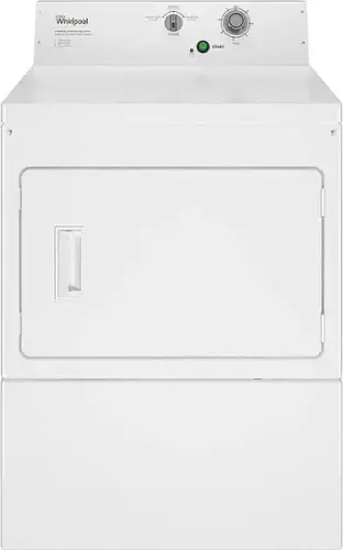 Front. Whirlpool - 7.4 Cu. Ft.Gas Dryer with High-Velocity Airflow System - White.
