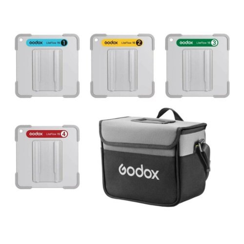 Godox - LiteFlow 15 6 x 6 Inch Reflector Kit with Varying Diffusion Strengths-Front_Standard 