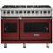 Viking - 5-Series Dual Fuel Self-Clean 48"W Sealed Burner Range - Reduction Red-Front_Standard