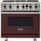 Viking - Professional 5 Series 5.1 Cu. Ft. Freestanding Gas Convection Range - Kalamata Red-Front_Standard