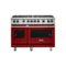 Viking - Professional 5 Series Freestanding Double Oven Gas Convection Range - Reduction Red-Front_Standard