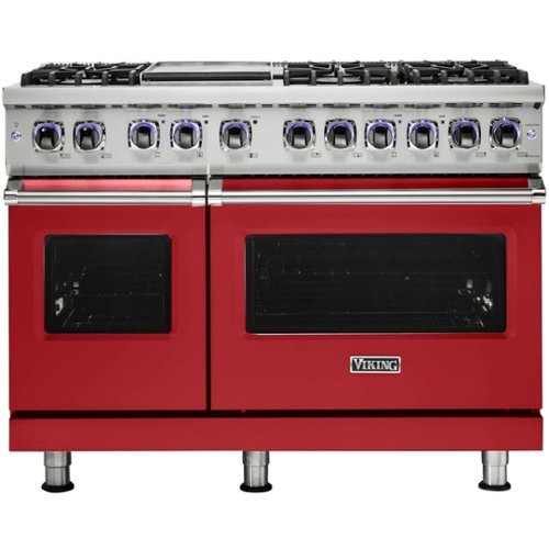 Viking - Professional 7 Series Freestanding Double Oven Gas Convection Range - San marzano red