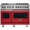 Viking - VGR Freestanding 7-Series Gas 48"W Range - San Marzano Red-Front_Standard
