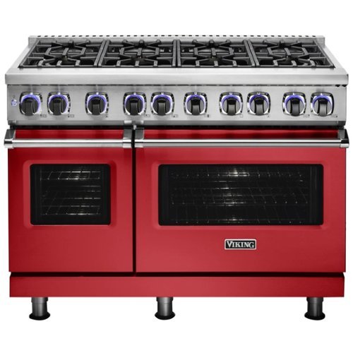 Viking - Professional 7 Series Freestanding Double Oven Gas Convection Range - San marzano red