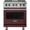 Viking - 5-Series 4.7 Cu. Ft. Self-Cleaning Freestanding Dual Fuel Convection Range - Kalamata Red-Front_Standard