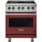 Viking - Freestanding 7 Series Dual Fuel Self-Clean 36"W Range - Reduction Red-Front_Standard
