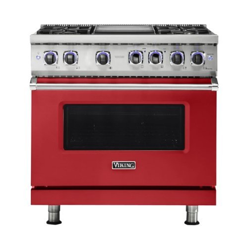 Viking - Professional 7 Series 5.1 Cu. Ft. Freestanding Gas Convection Range - San marzano red