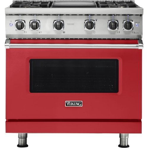 Viking - Professional 5 Series 5.1 Cu. Ft. Freestanding Gas Convection Range - San marzano red