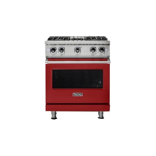 Viking - Professional 5 Series 4.0 Cu. Ft. Freestanding Gas Convection Range - Reduction red