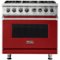 Viking - 5-Series 5.6 Cu. Ft. Self-Cleaning Freestanding Dual Fuel Convection Range - Reduction Red-Front_Standard