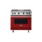 Viking - Professional 5 Series 5.1 Cu. Ft. Freestanding LP Gas Convection Range - Reduction Red-Front_Standard