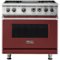 Viking - 5-Series 5.6 Cu. Ft. Self-Cleaning Freestanding Dual Fuel Convection Range - Reduction Red-Front_Standard