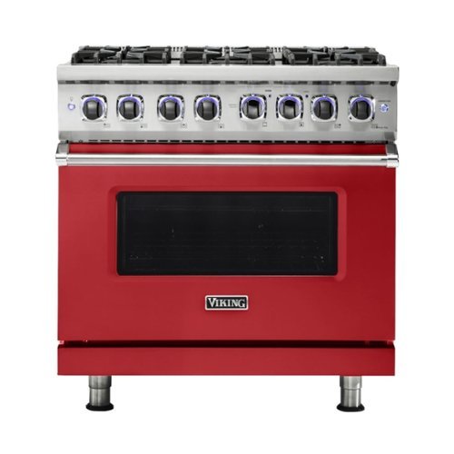 Viking - Professional 7 Series 5.1 Cu. Ft. Freestanding Gas Convection Range - San marzano red