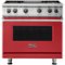 Viking - Professional 5 Series 5.1 Cu. Ft. Freestanding LP Gas Convection Range - San Marzano Red-Front_Standard