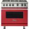 Viking - Professional 5 Series 5.1 Cu. Ft. Freestanding LP Gas Convection Range - San Marzano Red-Front_Standard