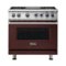 Viking - VGR Freestanding 7-Series Gas 36"W Range - Kalamata Red-Front_Standard