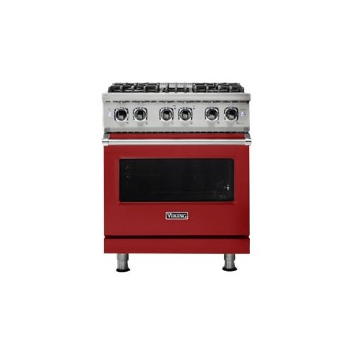 

Viking - 5-Series 4.7 Cu. Ft. Self-Cleaning Freestanding Dual Fuel Convection Range - Reduction Red