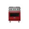 Viking - 5-Series 4.7 Cu. Ft. Self-Cleaning Freestanding Dual Fuel Convection Range - Reduction Red-Front_Standard