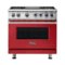 Viking - VGR Freestanding 7-Series Gas 36"W Range - San Marzano Red-Front_Standard