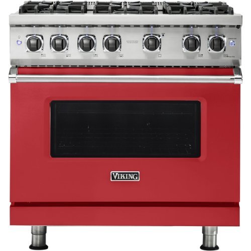 Viking - Professional 5 Series 5.1 Cu. Ft. Freestanding Gas Convection Range - San marzano red