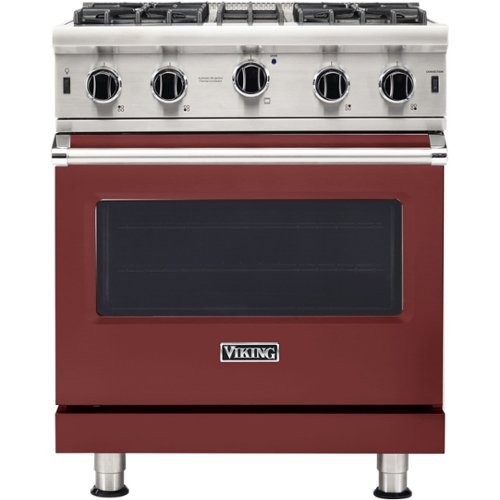 Viking - Professional 5 Series 4.0 Cu. Ft. Freestanding LP Gas Convection Range - Reduction red