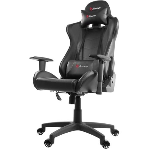 Arozzi - Forte PU Leather Ergonomic Gaming Chair - Black