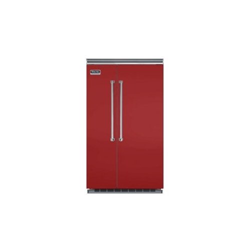Viking - Professional 5 Series Quiet Cool 29.1 Cu. Ft. Side-by-Side Built-In Refrigerator - Reduction Red