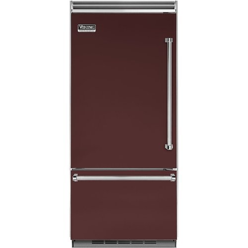 Viking - Professional 5 Series Quiet Cool 20.4 Cu. Ft. Bottom-Freezer Built-In Refrigerator - Kalamata Red