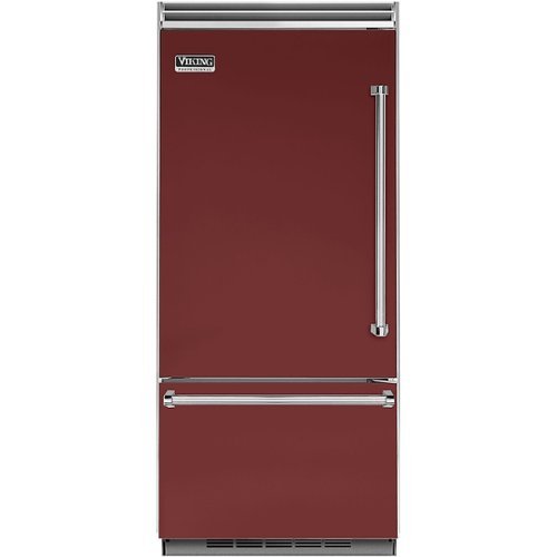 Viking - Professional 5 Series Quiet Cool 20.4 Cu. Ft. Bottom-Freezer Built-In Refrigerator - Reduction Red