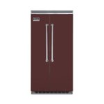 Viking - Professional 5 Series Quiet Cool 25.3 Cu. Ft. Side-by-Side Built-In Refrigerator - Kalamata red - Front_Standard