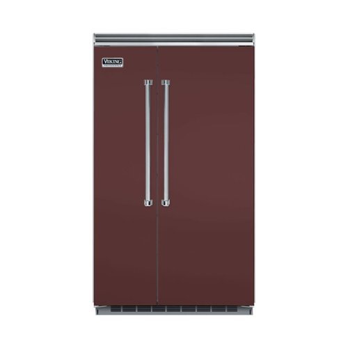 Viking - Professional 5 Series Quiet Cool 29.1 Cu. Ft. Side-by-Side Built-In Refrigerator - Kalamata Red