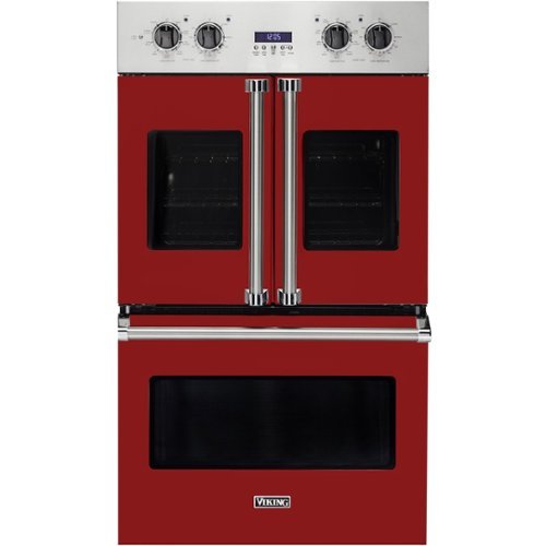 Viking - Professional 7 Series 30" Built-In Double Electric Convection Wall Oven - Reduction Red
