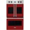 Viking - Professional 7 Series 30" Built-In Double Electric Convection Wall Oven - Reduction Red-Front_Standard