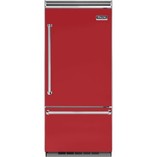 

Viking - Professional 5 Series Quiet Cool 20.4 Cu. Ft. Bottom-Freezer Built-In Refrigerator - San Marzano Red