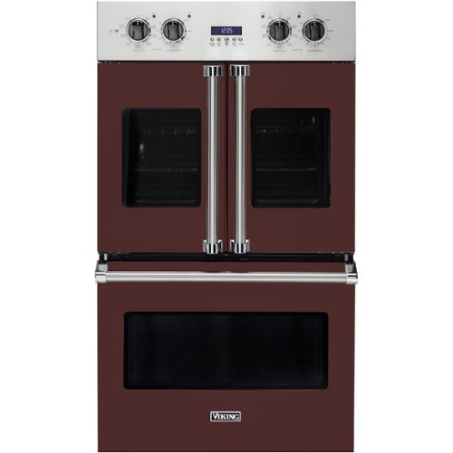 Viking - Professional 7 Series 30" Built-In Double Electric Convection Wall Oven - Kalamata Red