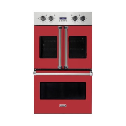 Viking - Professional 7 Series 30" Built-In Double Electric Convection Wall Oven - San Marzano Red