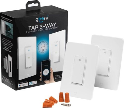Geeni Tap Wi-Fi Smart Light Switch (2-Pack) - White WORLDWIDE DELIVERY