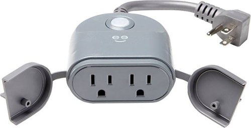 Geeni Dual Outlet Outdoor Wi-Fi Smart Plug - Gray WHERE TO BUY