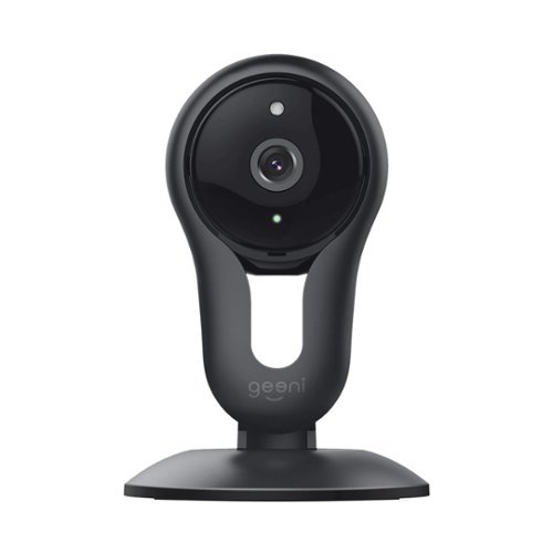 Geeni - Aware Indoor Wi-Fi 720p Network Security Camera - Black-Front_Standard 