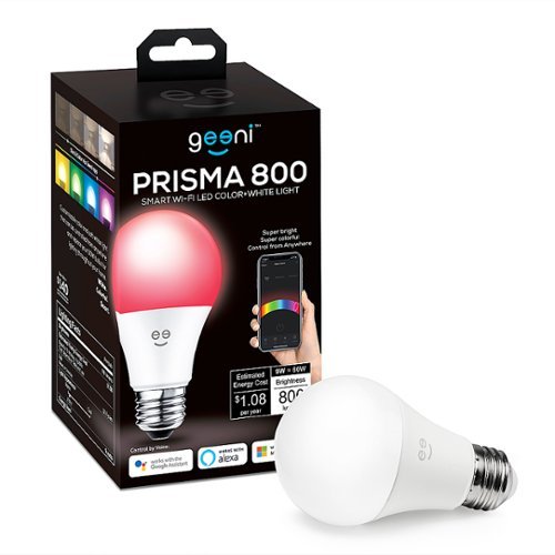 Geeni - PRISMA 800 A19 Add-On Smart LED Light Bulb - White